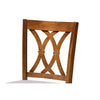 Baxton Studio Calista Modern and Contemporary Grey Fabric Upholstered and Walnut Brown Finished Wood 2-Piece Bar Stool Set