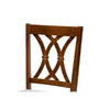 Baxton Studio Augustine Modern and Contemporary Grey Fabric Upholstered and Walnut Brown Finished Wood 2-Piece Dining Chair Set Set