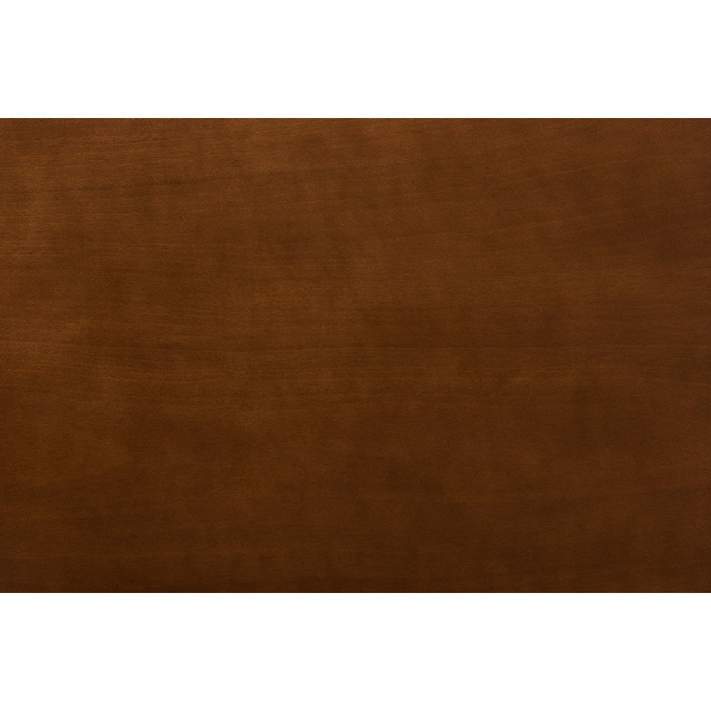 Baxton Studio Gustavo Modern and Contemporary Grey Fabric Upholstered and Walnut Brown Finished Wood 6-Piece Dining Set