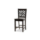 Baxton Studio Caron Modern and Contemporary Dark Brown Finished Wood 5-Piece Pub Set WHI-RH317P-Dark-Brown-5PC-Pub-Set