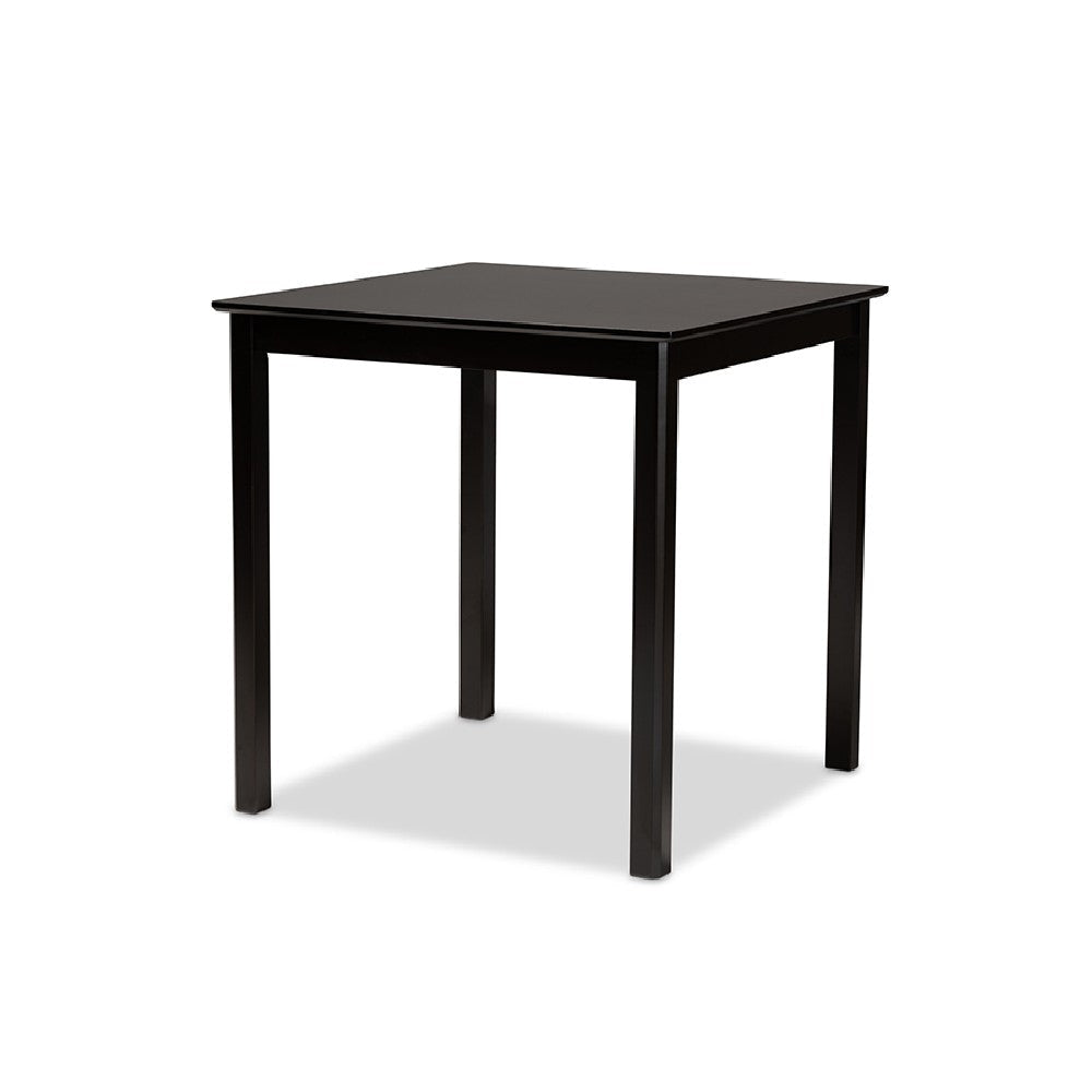 Baxton Studio Caron Modern and Contemporary Dark Brown Finished Wood 5-Piece Pub Set WHI-RH317P-Dark-Brown-5PC-Pub-Set