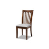 Baxton Studio Minette Modern and Contemporary Grey Fabric Upholstered and Walnut Brown Finished Wood 6-Piece Dining Set