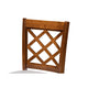 Baxton Studio Aria Modern and Contemporary Grey Fabric Upholstered and Walnut Brown Finished Wood 2-Piece Counter Height Pub Chair Set