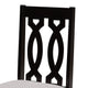 Baxton Studio Cherese Modern and Contemporary Grey Fabric Upholstered and Dark Brown Finished Wood 2-Piece Dining Chair Set