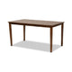 Baxton Studio Cherese Modern and Contemporary Grey Fabric Upholstered and Walnut Brown Finished Wood 7-Piece Dining Set