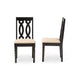 Baxton Studio Cherese Modern and Contemporary Sand Fabric Upholstered and Dark Brown Finished Wood 2-Piece Dining Chair Set