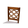 Baxton Studio Peter Modern and Contemporary Grey Fabric Upholstered and Walnut Brown Finished Wood 4-Piece Dining Chair Set