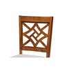 Baxton Studio Nicolette Modern and Contemporary Grey Fabric Upholstered and Walnut Brown Finished Wood 2-Piece Dining Chair Set