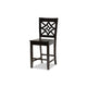Baxton Studio Nicolette Modern and Contemporary Transitional Dark Brown Finished Wood 5-Piece Pub Set WHI-RH340P-Dark-Brown-5PC-Pub-Set
