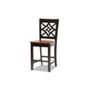 Baxton Studio Nicolette Modern and Contemporary Two-Tone Dark Brown and Walnut Brown Finished Wood 5-Piece Pub Set