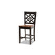 Baxton Studio Nicolette Modern and Contemporary Two-Tone Dark Brown and Walnut Brown Finished Wood 5-Piece Pub Set