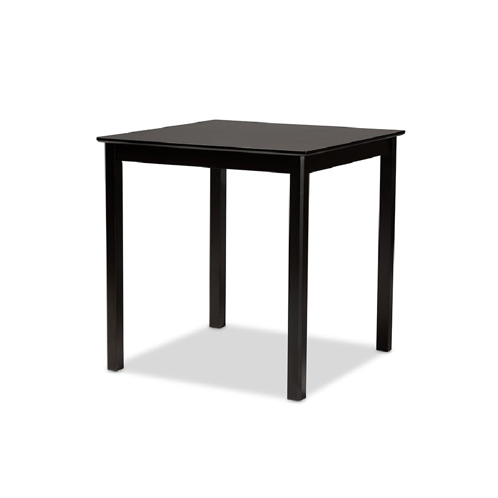 Baxton Studio Nicolette Modern and Contemporary Sand Fabric Upholstered and Dark Brown Finished Wood 5-Piece Pub Set