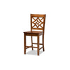 Baxton Studio Nicolette Modern and Contemporary Walnut Brown Finished Wood 5-Piece Pub Set WHI-RH340P-Walnut-5PC-Pub-Set