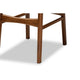 Baxton Studio Katya Mid-Century Modern Walnut Brown Finished Wood 2-Piece Bar Stool Set WHI-RH378BP-Walnut Bent Seat-BS-2PK