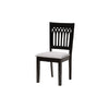 Baxton Studio Genesis Modern Grey Fabric and Dark Brown Finished Wood 7-Piece Dining Set