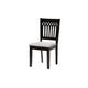 Baxton Studio Genesis Modern Grey Fabric and Dark Brown Finished Wood 7-Piece Dining Set