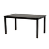 Baxton Studio Genesis Modern Grey Fabric and Dark Brown Finished Wood 7-Piece Dining Set