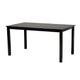Baxton Studio Genesis Modern Grey Fabric and Dark Brown Finished Wood 7-Piece Dining Set