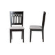 Baxton Studio Genesis Modern Grey Fabric and Dark Brown Finished Wood 2-Piece Dining Chair Set WHI-RH389C-Grey-Dark-Brown-DC-2PK
