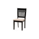 Baxton Studio Genesis Modern Beige Fabric and Dark Brown Finished Wood 6-Piece Dining Set