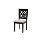 Baxton Studio Abigail Modern Grey Fabric and Dark Brown Finished Wood 5-Piece Dining Set