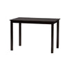 Baxton Studio Abigail Modern Grey Fabric and Dark Brown Finished Wood 5-Piece Dining Set