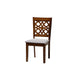 Baxton Studio Abigail Modern Grey Fabric and Walnut Brown Finished Wood 6-Piece Dining Set