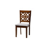Baxton Studio Abigail Modern Grey Fabric and Walnut Brown Finished Wood 7-Piece Dining Set