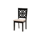 Baxton Studio Abigail Modern Beige Fabric and Dark Brown Finished Wood 6-Piece Dining Set