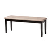 Baxton Studio Abigail Modern Beige Fabric and Dark Brown Finished Wood 6-Piece Dining Set
