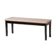 Baxton Studio Abigail Modern Beige Fabric and Dark Brown Finished Wood 6-Piece Dining Set