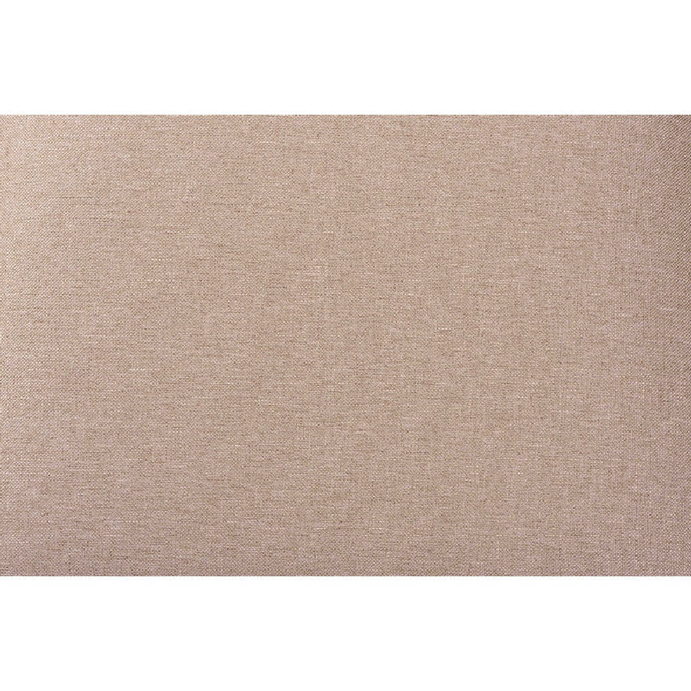 Baxton Studio Abigail Modern Beige Fabric and Dark Brown Finished Wood 7-Piece Dining Set