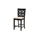 Baxton Studio Abigail Modern Beige Fabric and Dark Brown Finished Wood 5-Piece Pub Set