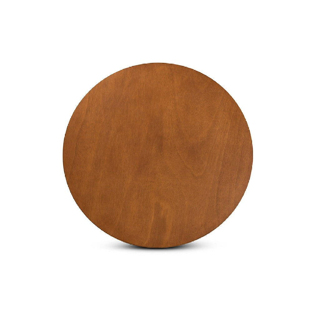 Baxton Studio Alayna Modern and Contemporary Walnut Brown Finished 35-Inch-Wide Round Wood Dining Table