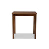 Baxton Studio Lenoir Modern and Contemporary Walnut Brown Finished Wood Counter Height Pub Table WHI-RH7070T-Walnut-PT
