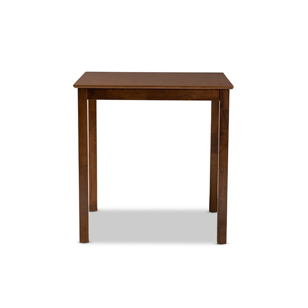 Baxton Studio Lenoir Modern and Contemporary Walnut Brown Finished Wood Counter Height Pub Table WHI-RH7070T-Walnut-PT