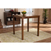 Baxton Studio Lenoir Modern and Contemporary Walnut Brown Finished Wood Counter Height Pub Table