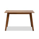 Baxton Studio Maila Mid-Century Modern Transitional Walnut Brown Finished Wood Dining Table WHI-RH7206T-Walnut-DT