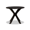 Baxton Studio Kenji Modern and Contemporary Dark Brown Finished 34-Inch-Wide Round Wood Dining Table WHI-RH7208T-Dark-Brown-35-IN-DT