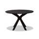Baxton Studio Kenji Modern and Contemporary Dark Brown Finished 45-Inch-Wide Round Wood Dining Table WHI-RH7208T-Dark-Brown-48-IN-DT