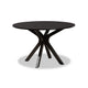 Baxton Studio Kenji Modern and Contemporary Dark Brown Finished 45-Inch-Wide Round Wood Dining Table WHI-RH7208T-Dark-Brown-48-IN-DT