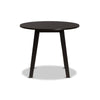 Baxton Studio Ela Modern and Contemporary Dark Brown Finished 35-Inch-Wide Round Wood Dining Table WHI-RH7230T-Dark-Brown-35-IN-DT