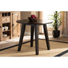 Baxton Studio Ela Modern and Contemporary Dark Brown Finished 35-Inch-Wide Round Wood Dining Table