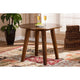Baxton Studio Ela Modern and Contemporary Walnut Brown Finished 35-Inch-Wide Round Wood Dining Table