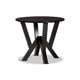Baxton Studio Irene Modern and Contemporary Dark Brown Finished 35-Inch-Wide Round Wood Dining Table WHI-RH7231T-Dark-Brown-35-IN-DT