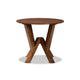 Baxton Studio Irene Modern and Contemporary Walnut Brown Finished 35-Inch-Wide Round Wood Dining Table WHI-RH7231T-Walnut-35-IN-DT