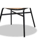 bali & pari Caelia Modern Bohemian Natural Brown Rattan and Black Metal Chair WHI-RMC033-Rattan-DC