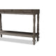 Baxton Studio Noemie Country Cottage Farmhouse Brown Finished 2-Drawer Console Table WHI-ROB10-Brown-ST