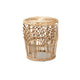 bali & pari Edena Modern Bohemian Natural Brown Finished Rattan End Table WHI-RT009-Rattan-ET