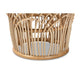 bali & pari Edena Modern Bohemian Natural Brown Finished Rattan End Table WHI-RT009-Rattan-ET